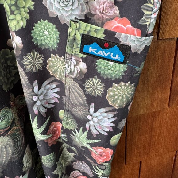 Kavu Overalls Bibs Cactus San Blas Jumpsuit Garden Pocket Succulent - Medium - Picture 11 of 14